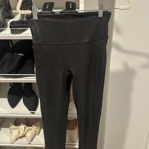 Spanx High-Waisted Leather Leggings